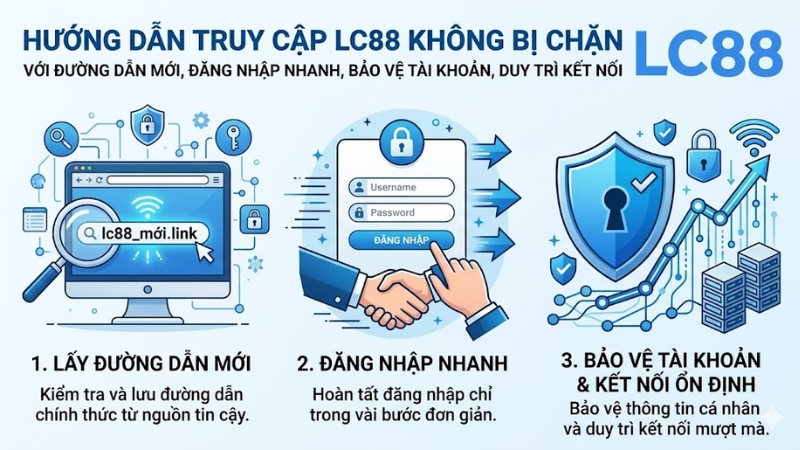 Hướng dẫn truy cập GO8 không bị chặn với đường dẫn mới, giúp đăng nhập nhanh, bảo vệ tài khoản và duy trì kết nối ổn định.