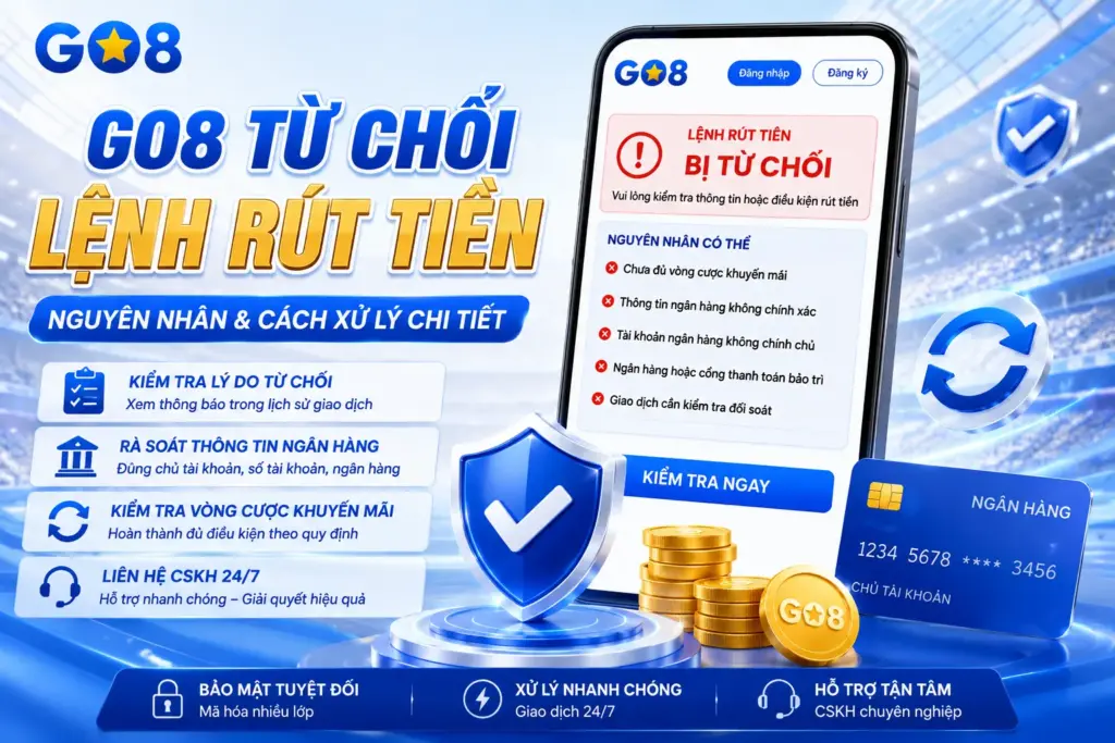 GO8 Từ chối lệnh rút tiền